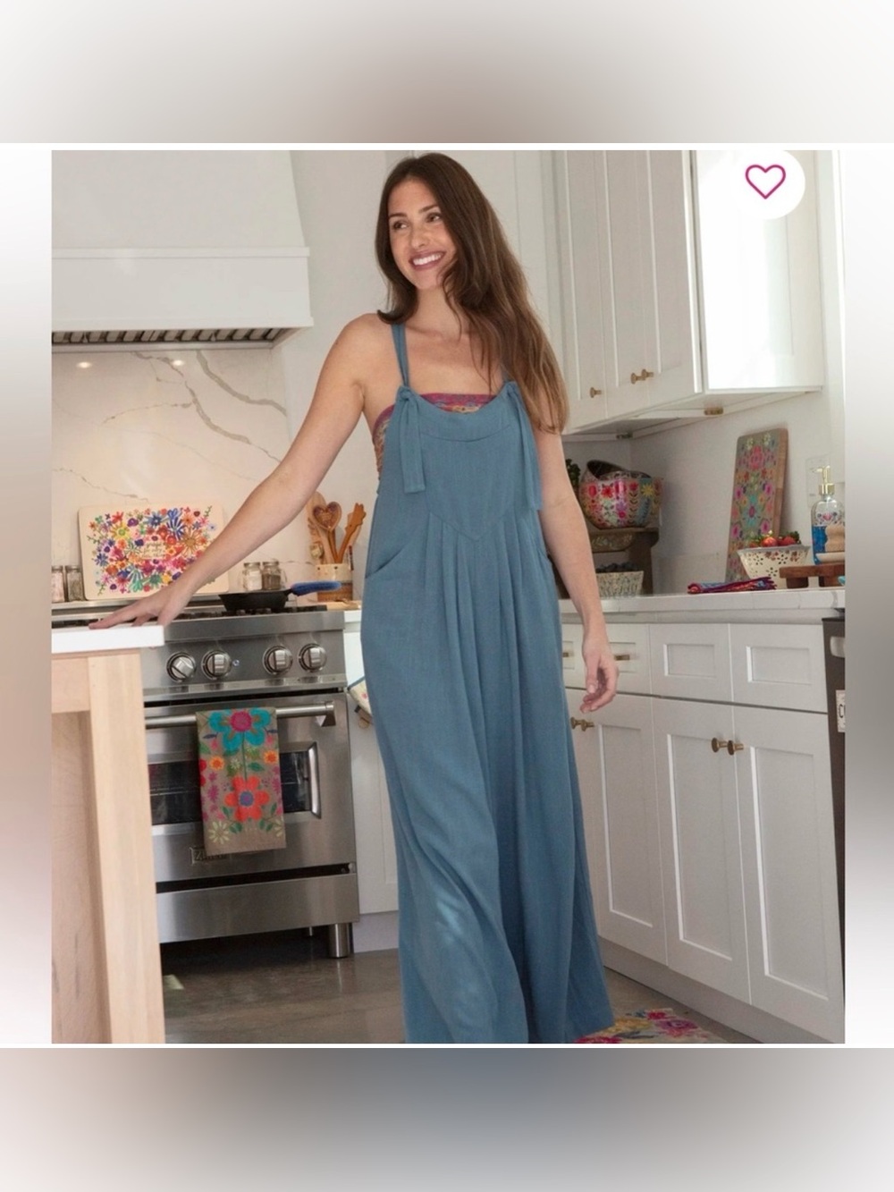 New Natural Life Carrington Jumpsuit - Teal Small